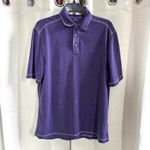 Sable Stone Mens‎ Polo Shirt Medium Purple Preppy Modal Blend Golf Casual 18911